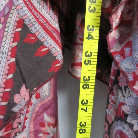 Mimi Maternity 100% Silk Dress S Paisley Print Spaghetti Strap Pregnancy 276 - Picture 14 of 14